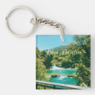 Krka, Kroatien Wasserfall Reise Souvenir Schlüsselanhänger