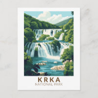Krka Nationalpark Kroatien Illustration Reisen Kun
