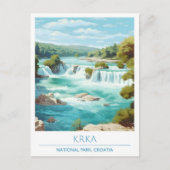 Krka Nationalpark Kroatien Kunst, Dichtung und Mus Postkarte (Vorderseite)