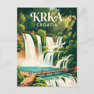 Krka Nationalpark Kroatien Postkarte