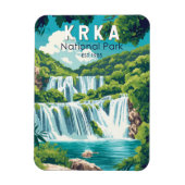 Krka Nationalpark Kvarnerbucht Vintag Magnet (Vertikal)