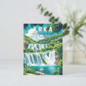 Krka Nationalpark Kvarnerbucht Vintag Postkarte (Stehend Vorderseite)