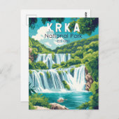 Krka Nationalpark Kvarnerbucht Vintag Postkarte (Vorne/Hinten)