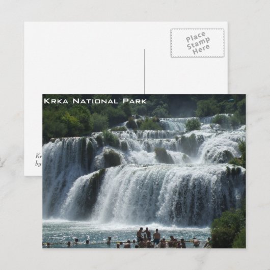 Krka-Nationalpark Postkarte (Vorne/Hinten)