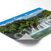 Krka-Wasserfall Poster (Ecke)