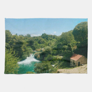 Krka Wasserfälle - Krka Nationalpark - Kroatien Geschirrtuch