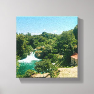 Krka Wasserfälle - Krka Nationalpark - Kroatien Leinwanddruck