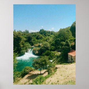 Krka Wasserfälle - Krka Nationalpark - Kroatien Poster