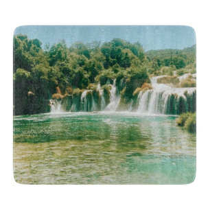 Krka Wasserfälle - Krka Nationalpark - Kroatien Schneidebrett