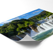 Krka waterfall in Croatia Poster (Ecke)