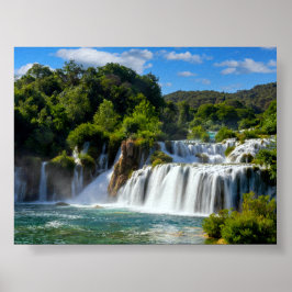 Krka waterfall in Croatia Poster