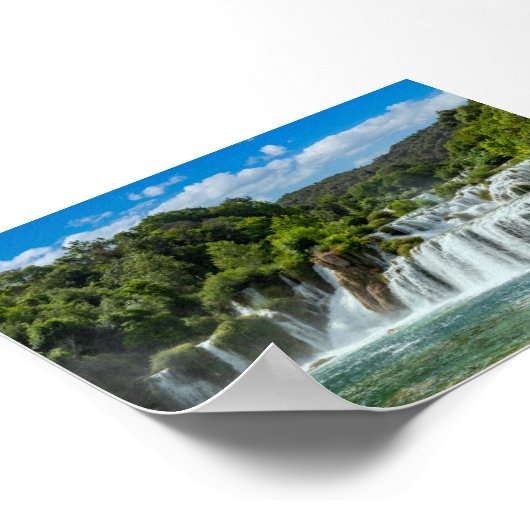 Krka waterfall poster (Ecke)