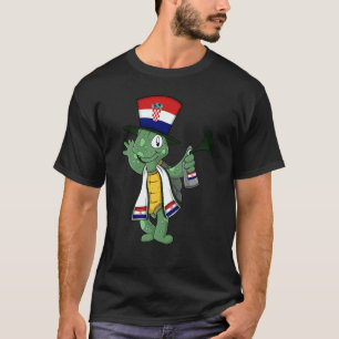 Kroaten-Fan-Schildkröte T-Shirt