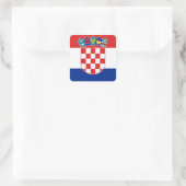 Kroatia Quadratischer Aufkleber (Tasche)
