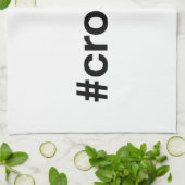 KROATIAN Hashtag Geschirrtuch (Gefaltet)