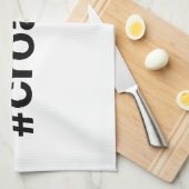 KROATIAN Hashtag Geschirrtuch (Viertel Falte)