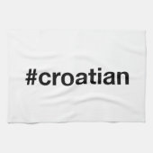 KROATIAN Hashtag Geschirrtuch (Horizontal)