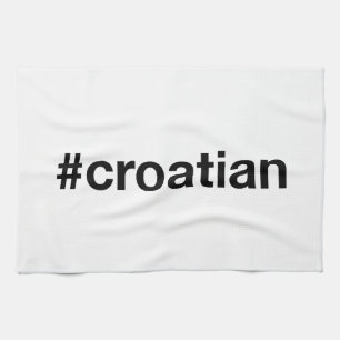 KROATIAN Hashtag Geschirrtuch