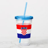 Kroatien Acryltrinkbecher (Rückseite)