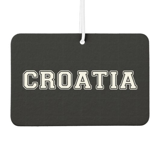 Kroatien Autolufterfrischer (Vorderseite)