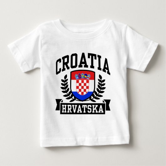 Kroatien Baby T-shirt (Vorderseite)
