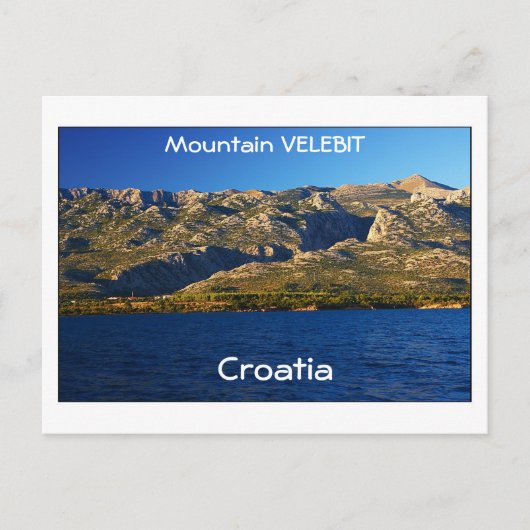 Kroatien - Berg Velebit Postkarte (Vorderseite)