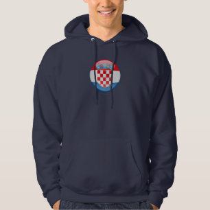 Kroatien-Blasen-Flagge Hoodie