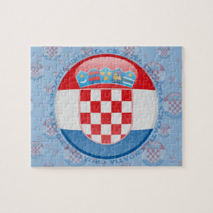 Kroatien-Blasen-Flagge Puzzle