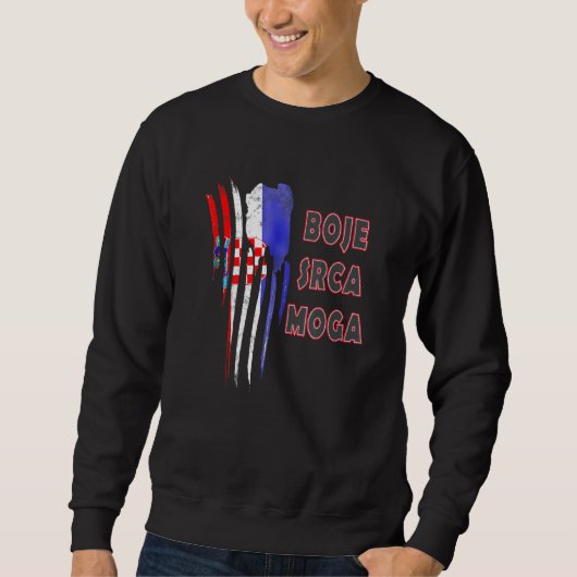 Kroatien Boje Srca Sweatshirt (Vorderseite)