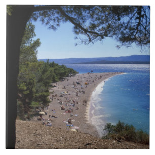 Kroatien, Brac Insel, Bol, Golden Cape Strand Fliese