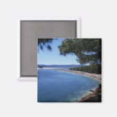 Kroatien, Brac Island, Bol, Golden Cape Beach 2 Magnet (Vorderseite/Rückseite)