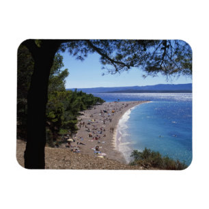 Kroatien, Brac Island, Bol, Golden Cape Beach Magnet