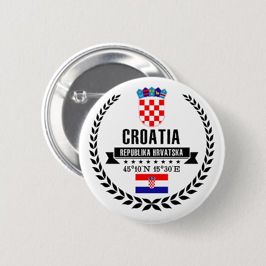 Kroatien Button (Vorne & Hinten)