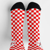 Kroatien Checked Monogram Socken (Oben)