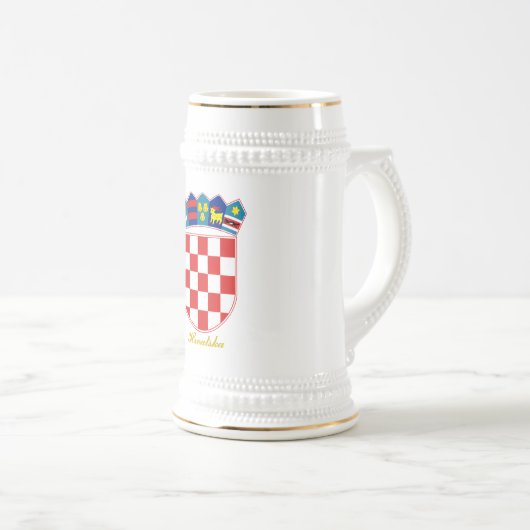 Kroatien COA Bierglas (VorderseiteRechts)