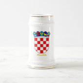 Kroatien COA Bierglas (Mittel)