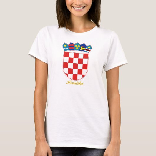 Kroatien COA T-Shirt (Vorderseite)