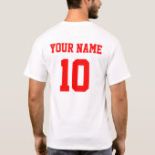 Kroatien Custom National Team Jersey T-Shirt (Rückseite)