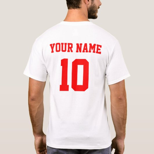 Kroatien Custom National Team Jersey T-Shirt (Rückseite)
