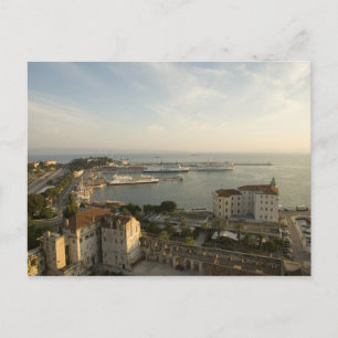 Kroatien, Dalmatien, Split. Blick auf die Riva Postkarte
