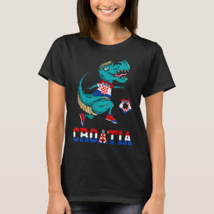 Kroatien Dino Rex Hrvatska Fußballmannschaft Kroat T-Shirt