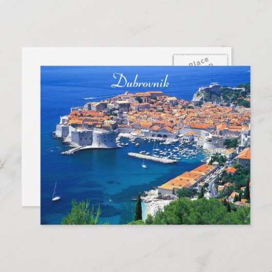 Kroatien - Dubrovnik Postkarte (Vorne/Hinten)