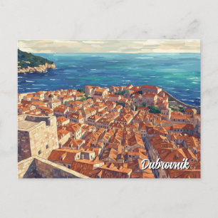 Kroatien Dubrovnik Reise Postkarte