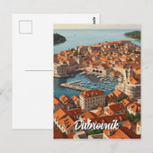 Kroatien Dubrovnik Reise Postkarte (Vorne/Hinten)