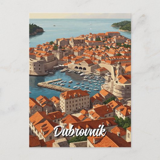Kroatien Dubrovnik Reise Postkarte (Vorderseite)