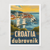 Kroatien Dubrovnik Vintag Berühmter Reiseort Postkarte (Vorderseite)