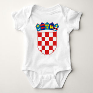 Kroatien-Emblem Baby Strampler