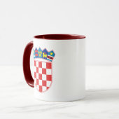 Kroatien-Emblem Tasse (Vorderseite Links)