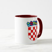 Kroatien-Emblem Tasse (VorderseiteRechts)