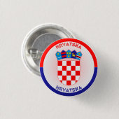 Kroatien-Erbe-Emblem Button (Vorne & Hinten)